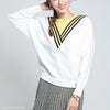 College Style Fashion Slim Sweater