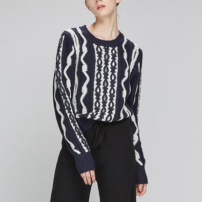 New Fashion Pattern Long Sleeve Sweater