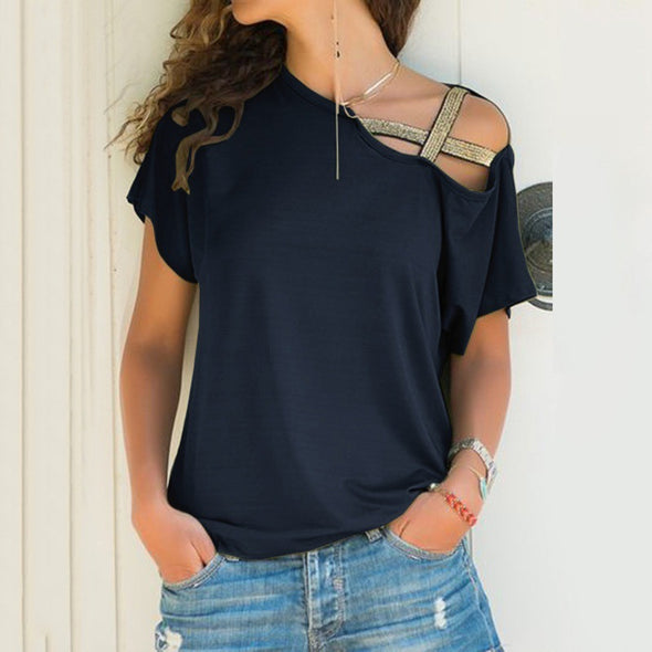 Individual Shoulder Short Sleeve T-Shirt