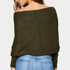 Sexy V-Neck Cross Knitted Navel Sweater