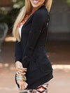 Back Hole  Plain  Long Sleeve Cardigans