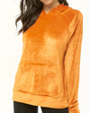 Loose Solid Color Hooded Sweater