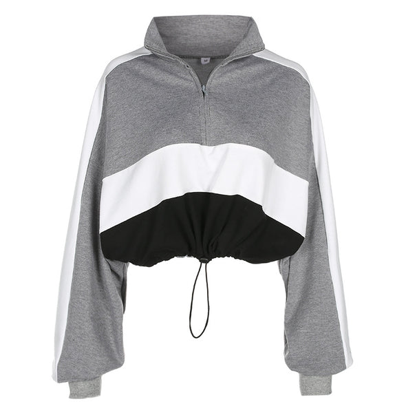 Fashion Long Sleeve Bandage Hoodies