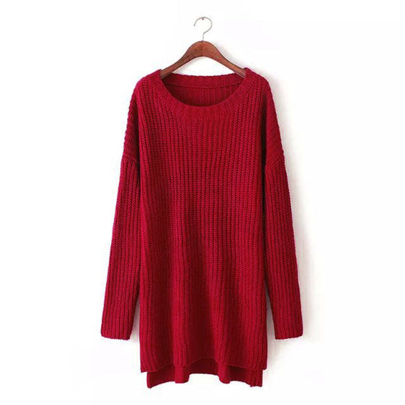 Swallowtail Solid Color Medium Style Sweaters