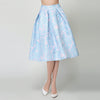 Fashion Printed Retro High Waist Big Swing Skirt