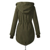 New Mid-Length Hooded Plus Velvet Coat