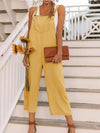 Women's Fashion Nine-Point Belt Casual Jumpsuits