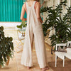 Women's Pure Color Strap Jumpsuits