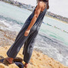 Women's Pure Color Strap Jumpsuits