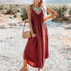 Women's Sexy Thin Shoulder Strap With Solid Color Dresses