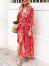 Women's Floral Printed Split Dress