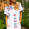 Women's V-Neck Short-Sleeved Printed Dress