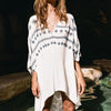 Casual Loose Asymmetry Print Cover-ups