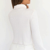 Solid Color High Collar Long Sleeve Slim Casual Sweater