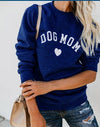 Letter Printed Long Sleeve Casual Sweatshirt