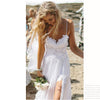 Elegant Lace Sling Backless Wedding Party Dress