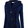 Stunning Hooded Diagonal Horn Button Overcoat