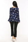 New O-neck long sleeve bird shirt