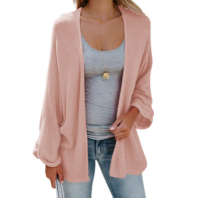 Fashion Bat Sleeve Thin Knit Women's Cardigan