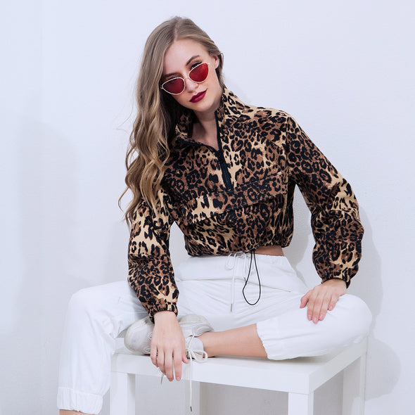 Leopard  Fashion Casual Sweatshirts