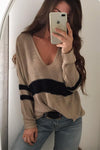 V Neck Knit Hollow Out Sweaters