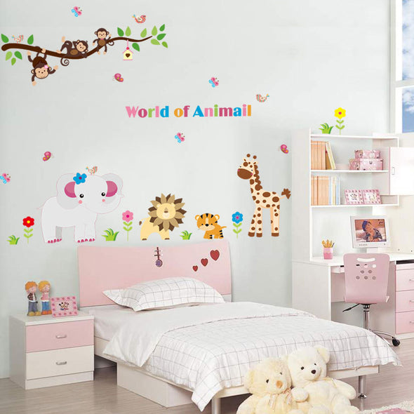 Cartoon Animal Wall Sticker