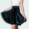 New Gold Velvet Big Swing Skirt