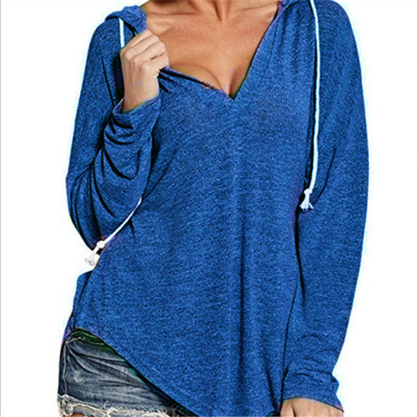 Pure Color Fashion Long Sleeve Hoodies