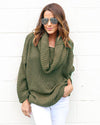 Fashion Loose Solid Color Pile Collar Sweaters