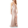 Elegant Straps Sequins Slim Evening Dress