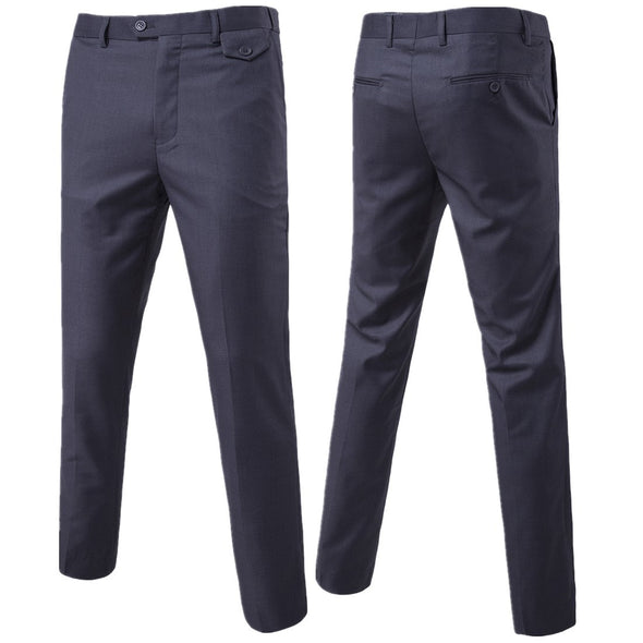 New Fashion Men's Solid Color Trend Wild Business Trouser