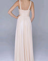 Chiffon Sling Tube Top Sequined Evening Dress