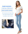 casual solid color high waist trousers jeans