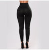 Casual Solid Color High Waist Trousers Leggings