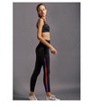 Casual Hit Color High Waist Trousers Leggings