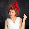 New Fashion Lace Linen Top Hat