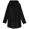 Fleece Pile Pile Collar Irregular Long Sleeve Sweatshirt