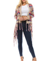 New Colorful Tassel Slim Cardigan Sweater