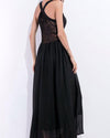 Sling V-Neck Openwork Stitching Evening dress