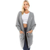 Double Pocket Solid Color Cardigan