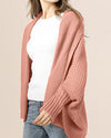 New Bat Sleeve Long Knit Cardigan Coat