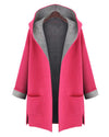 Loose Slim Long Sleeve Hooded Cardigan Coat