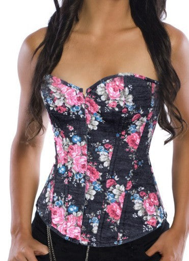 Women's Tube Top Print Corset