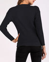 New V-Neck Long-Sleeved Slim Color Matching Sweater