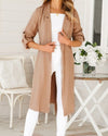 Women's Solid Color Cardigan Coat