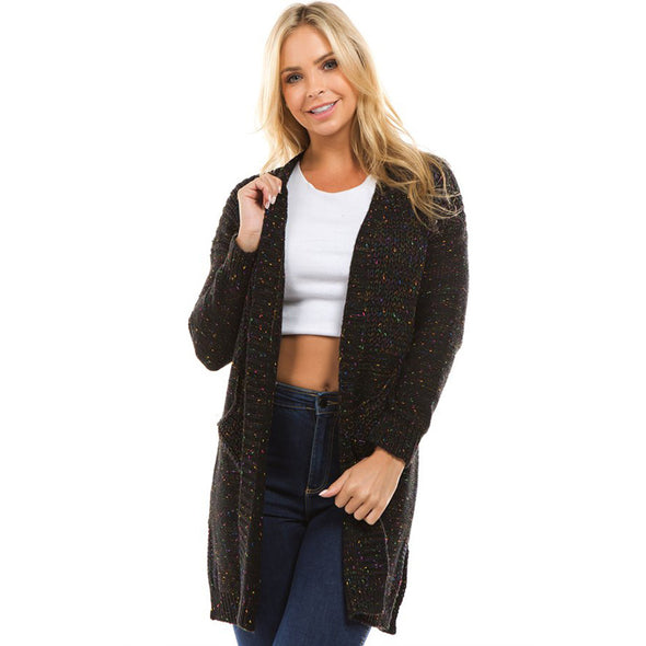 Loose Double Pocket Medium Style Cardigan