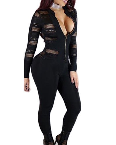 Women's stitching bodysuit