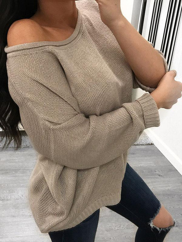 Solid Color Loose Home Comfort Sweater