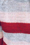 Crew  Neck  Striped  Casual Sweaters