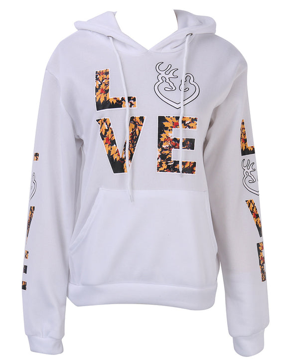 Printed Fashion Loose Long-sleeved Sports Hoodies